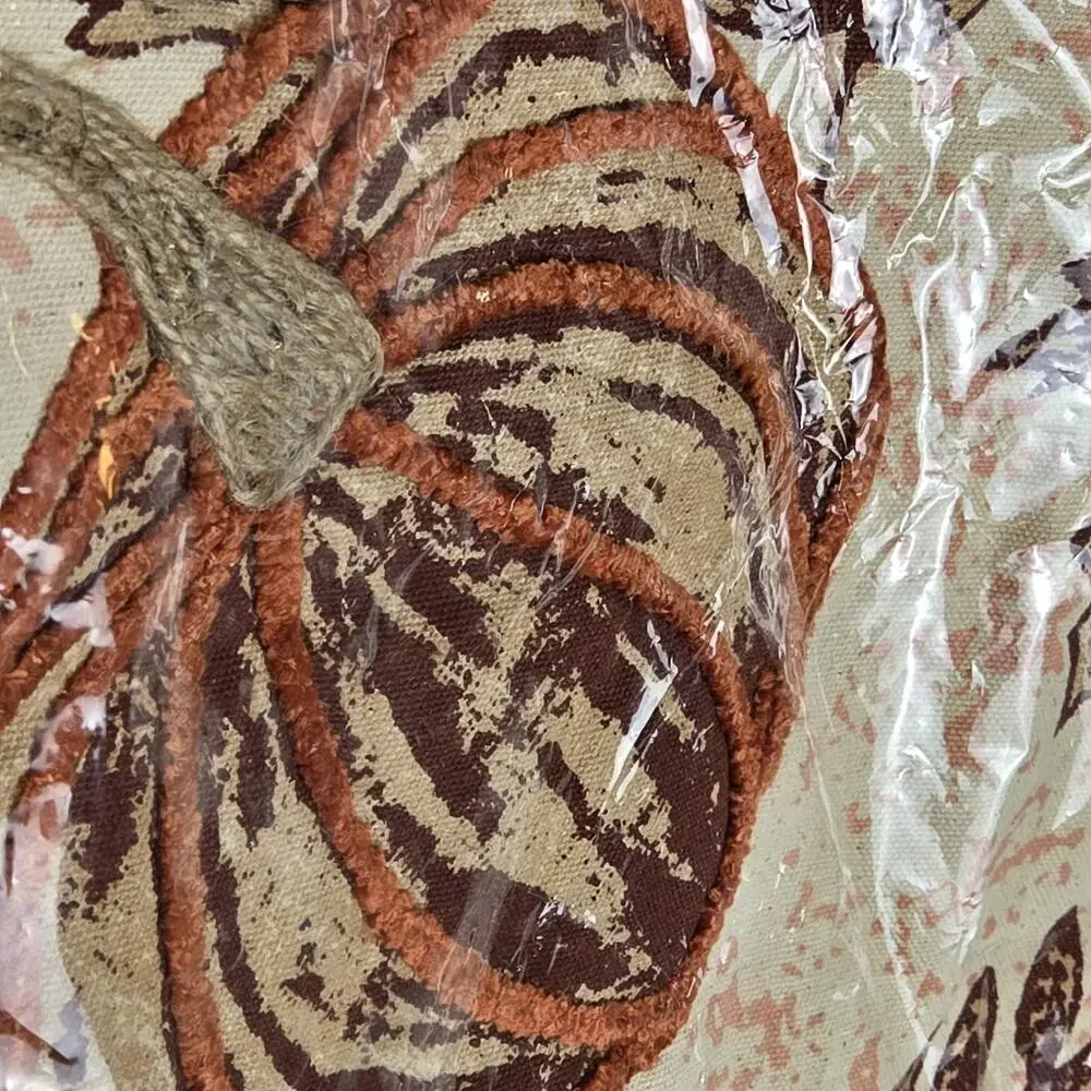Table Runner Pumpkins Secret Celebrity 14 x 72 Modern Farmhouse Embroidered Tass